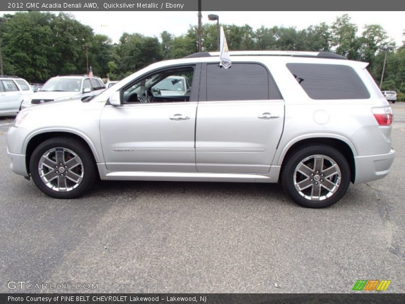 Quicksilver Metallic / Ebony 2012 GMC Acadia Denali AWD