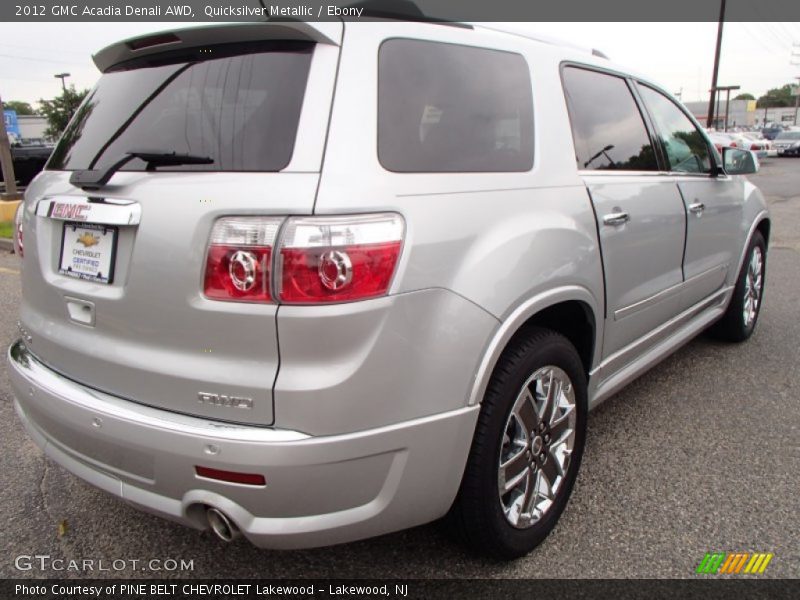 Quicksilver Metallic / Ebony 2012 GMC Acadia Denali AWD