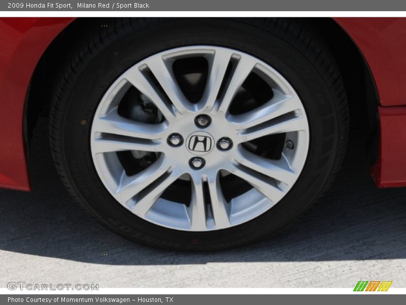 Milano Red / Sport Black 2009 Honda Fit Sport
