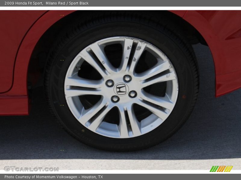 Milano Red / Sport Black 2009 Honda Fit Sport