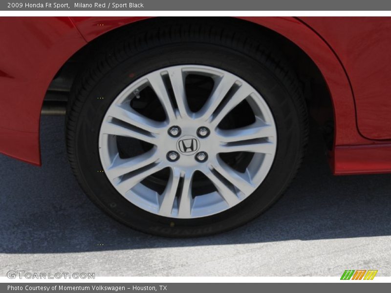 Milano Red / Sport Black 2009 Honda Fit Sport