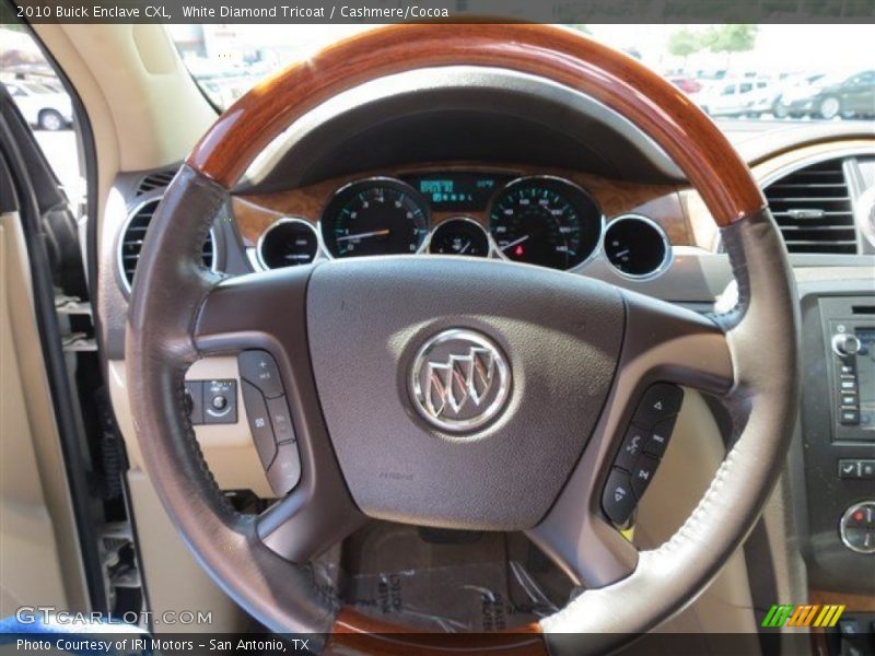 White Diamond Tricoat / Cashmere/Cocoa 2010 Buick Enclave CXL