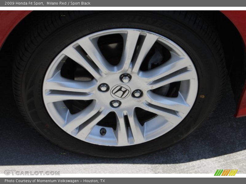 Milano Red / Sport Black 2009 Honda Fit Sport