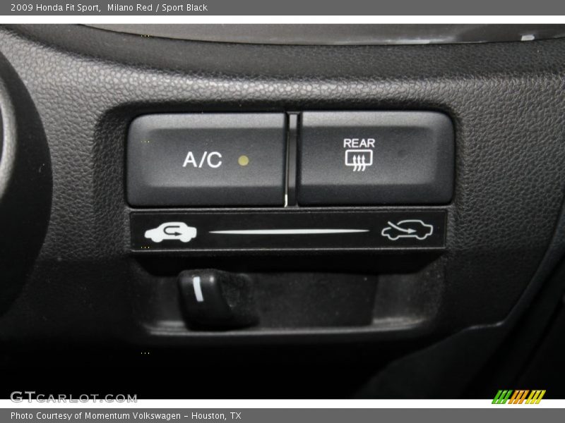 Milano Red / Sport Black 2009 Honda Fit Sport
