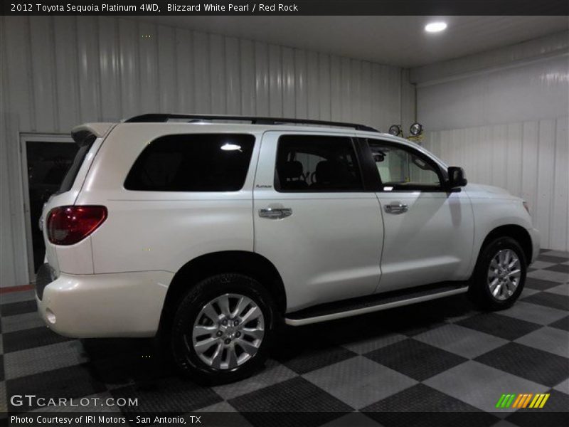 Blizzard White Pearl / Red Rock 2012 Toyota Sequoia Platinum 4WD