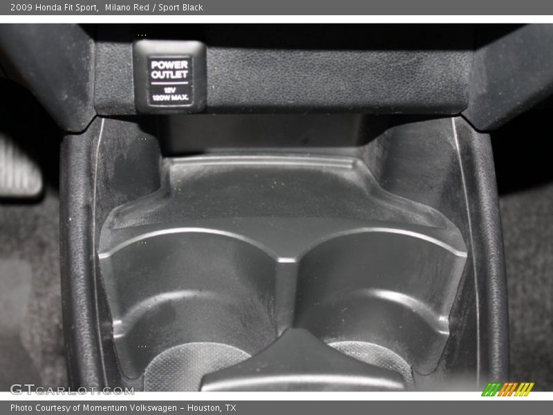 Milano Red / Sport Black 2009 Honda Fit Sport
