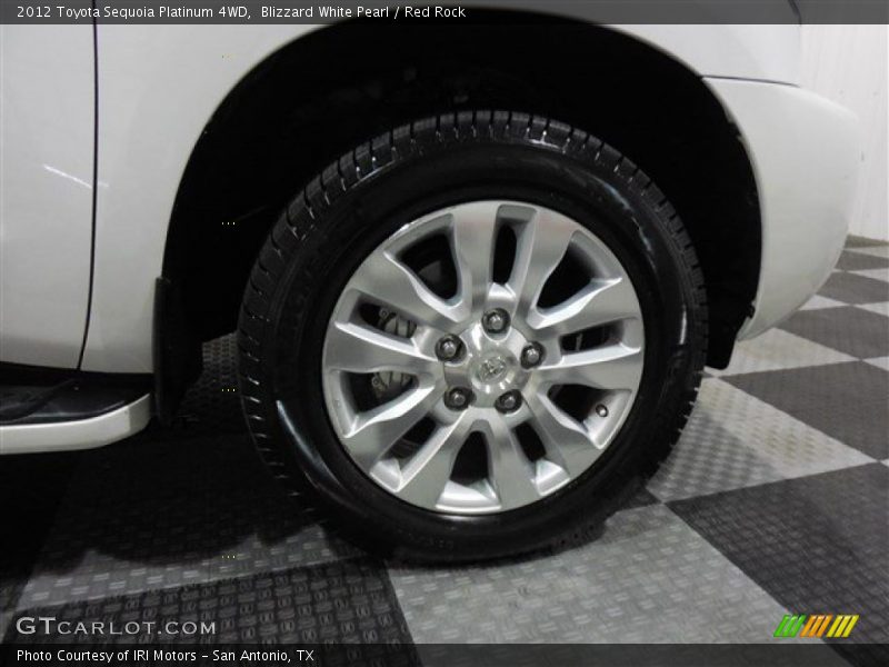 Blizzard White Pearl / Red Rock 2012 Toyota Sequoia Platinum 4WD