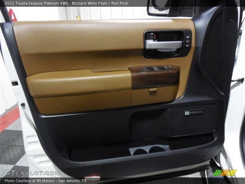 Blizzard White Pearl / Red Rock 2012 Toyota Sequoia Platinum 4WD