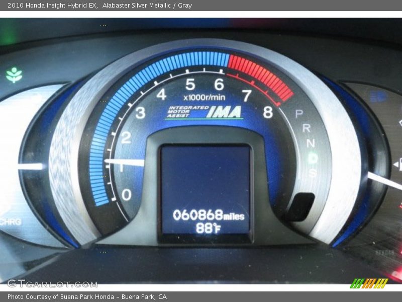 Alabaster Silver Metallic / Gray 2010 Honda Insight Hybrid EX