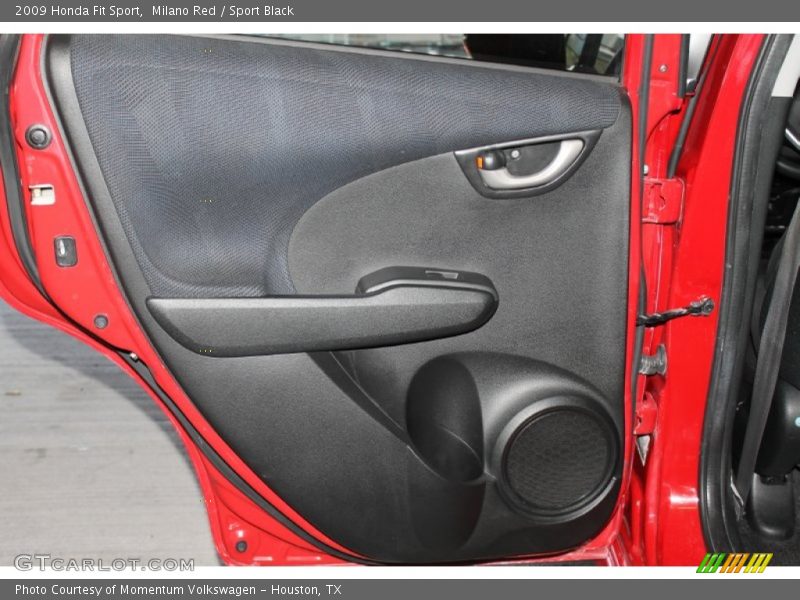 Milano Red / Sport Black 2009 Honda Fit Sport