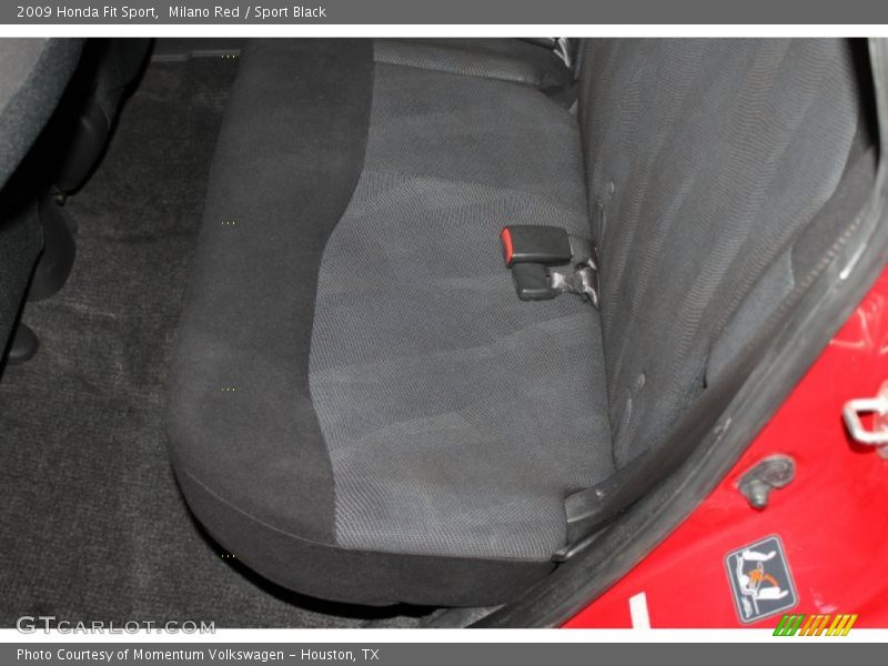 Milano Red / Sport Black 2009 Honda Fit Sport