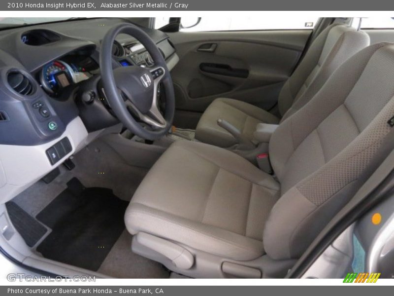 Alabaster Silver Metallic / Gray 2010 Honda Insight Hybrid EX