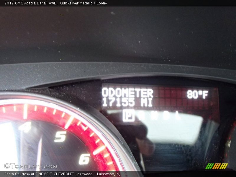 Quicksilver Metallic / Ebony 2012 GMC Acadia Denali AWD