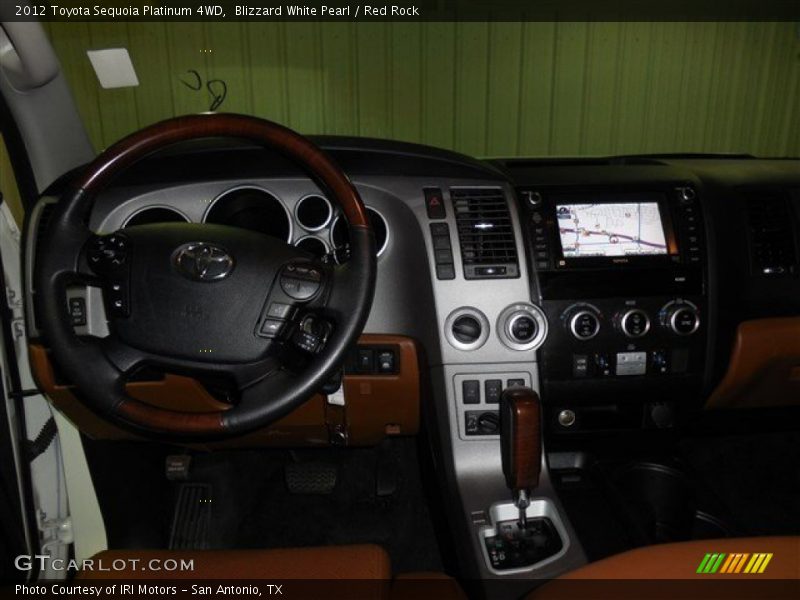 Blizzard White Pearl / Red Rock 2012 Toyota Sequoia Platinum 4WD