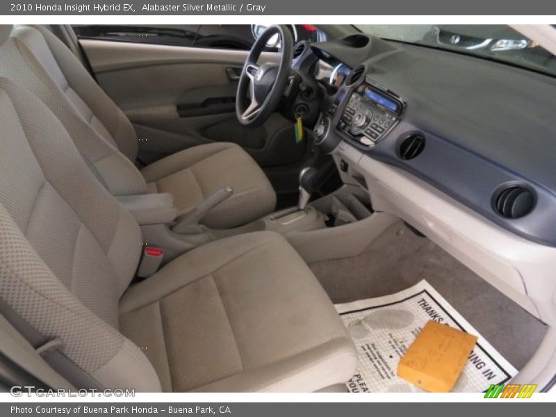 Alabaster Silver Metallic / Gray 2010 Honda Insight Hybrid EX