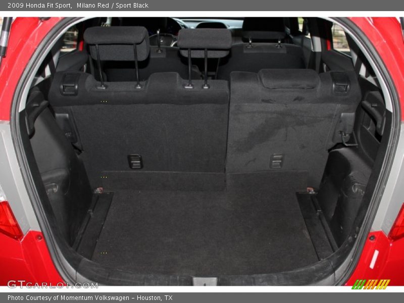 Milano Red / Sport Black 2009 Honda Fit Sport
