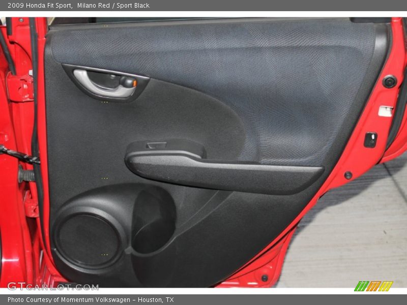 Milano Red / Sport Black 2009 Honda Fit Sport