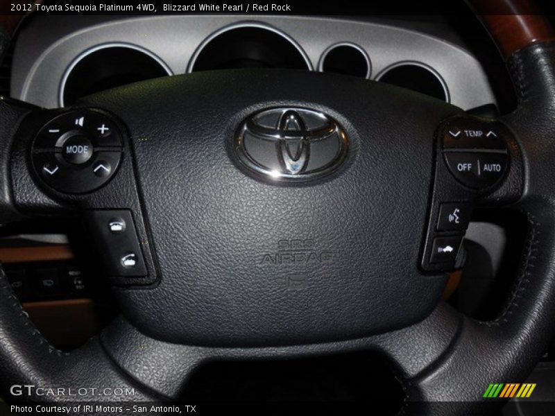 Blizzard White Pearl / Red Rock 2012 Toyota Sequoia Platinum 4WD
