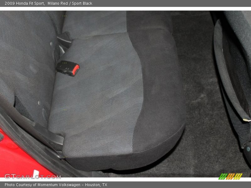 Milano Red / Sport Black 2009 Honda Fit Sport