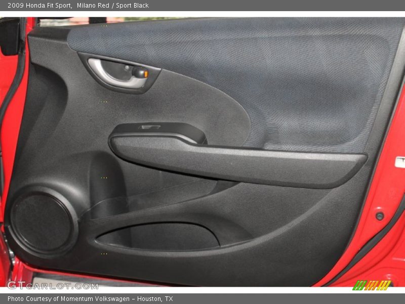 Milano Red / Sport Black 2009 Honda Fit Sport