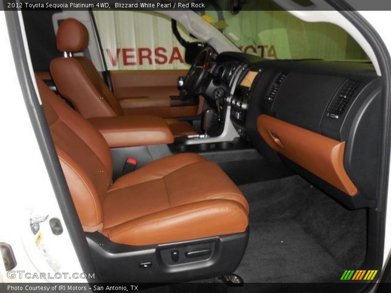 Blizzard White Pearl / Red Rock 2012 Toyota Sequoia Platinum 4WD