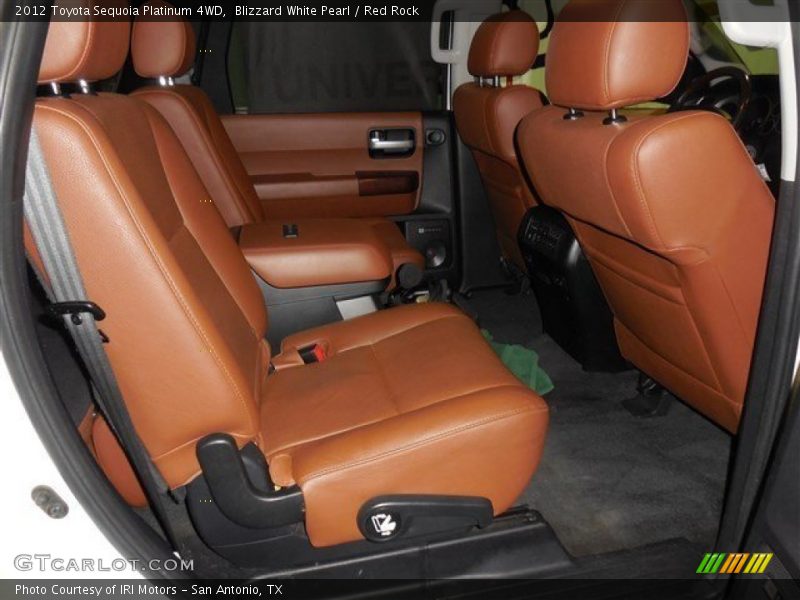 Blizzard White Pearl / Red Rock 2012 Toyota Sequoia Platinum 4WD