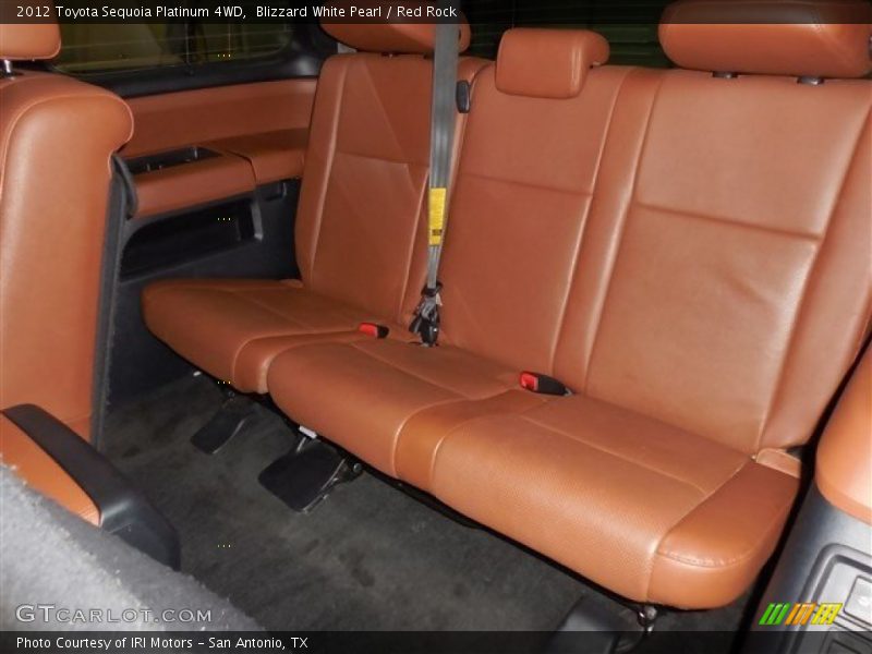 Blizzard White Pearl / Red Rock 2012 Toyota Sequoia Platinum 4WD