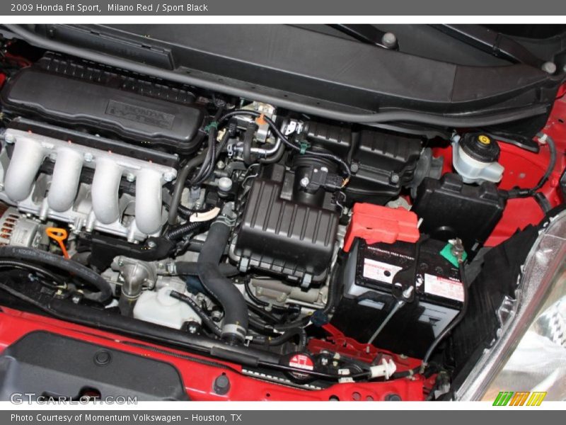 Milano Red / Sport Black 2009 Honda Fit Sport