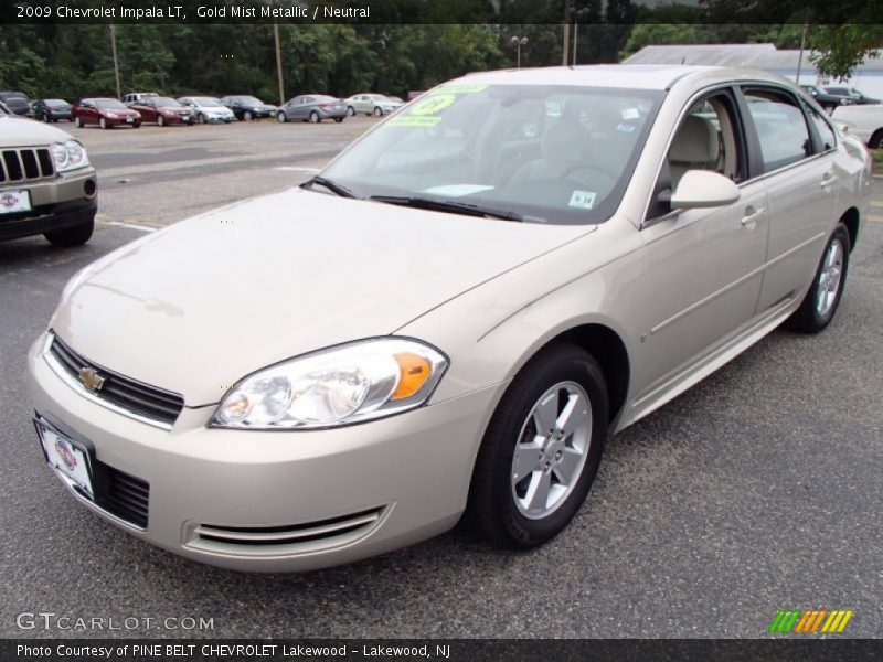 Gold Mist Metallic / Neutral 2009 Chevrolet Impala LT