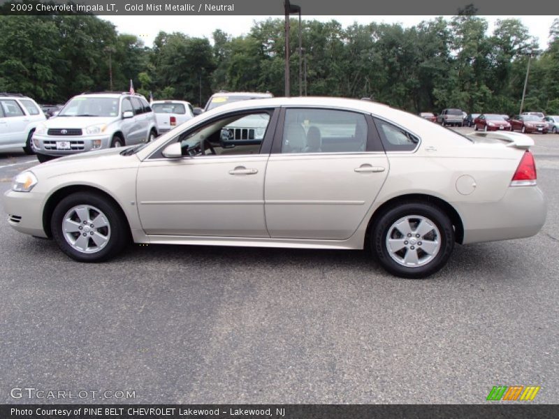 Gold Mist Metallic / Neutral 2009 Chevrolet Impala LT