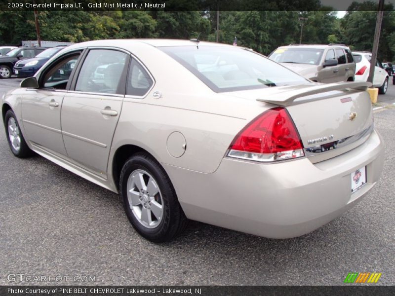 Gold Mist Metallic / Neutral 2009 Chevrolet Impala LT