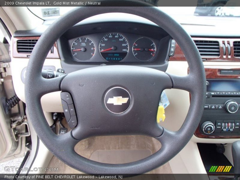 Gold Mist Metallic / Neutral 2009 Chevrolet Impala LT