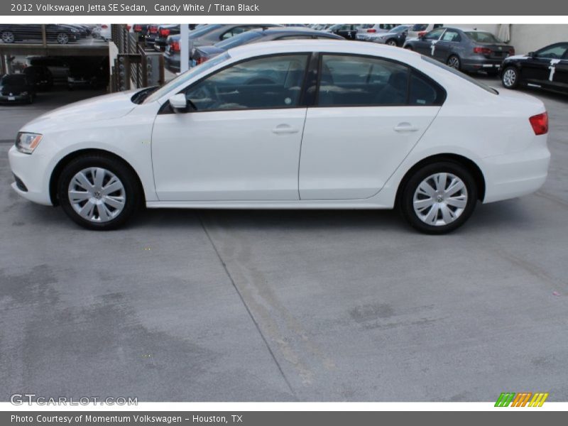 Candy White / Titan Black 2012 Volkswagen Jetta SE Sedan