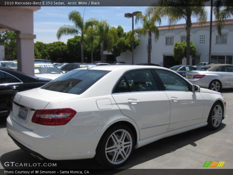 Arctic White / Black 2010 Mercedes-Benz E 350 Sedan