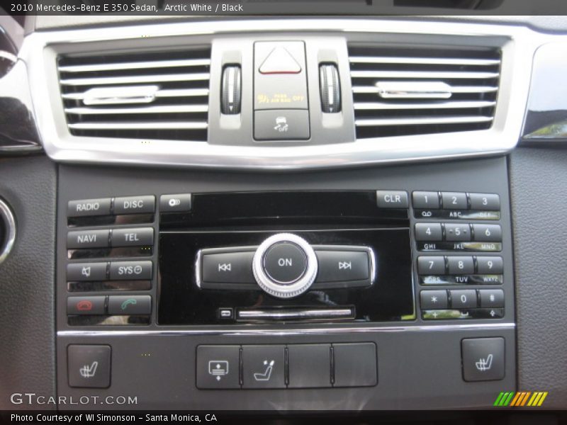 Arctic White / Black 2010 Mercedes-Benz E 350 Sedan