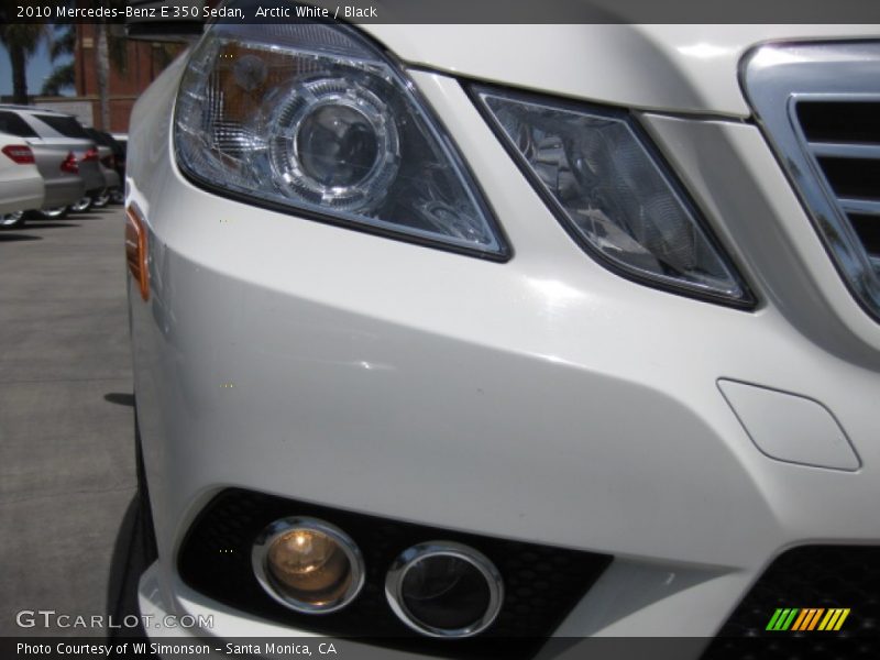 Arctic White / Black 2010 Mercedes-Benz E 350 Sedan