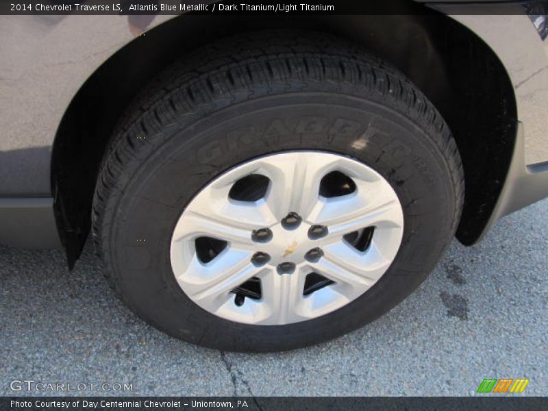 Atlantis Blue Metallic / Dark Titanium/Light Titanium 2014 Chevrolet Traverse LS