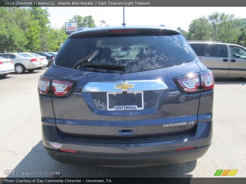 Atlantis Blue Metallic / Dark Titanium/Light Titanium 2014 Chevrolet Traverse LS