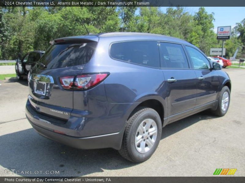 Atlantis Blue Metallic / Dark Titanium/Light Titanium 2014 Chevrolet Traverse LS