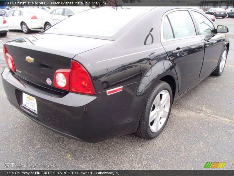 Black Granite Metallic / Titanium 2011 Chevrolet Malibu LS
