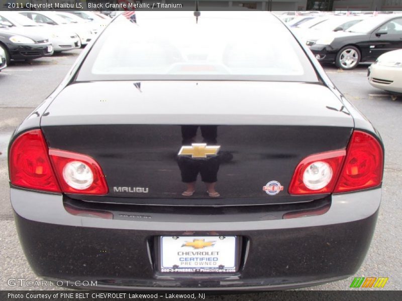 Black Granite Metallic / Titanium 2011 Chevrolet Malibu LS