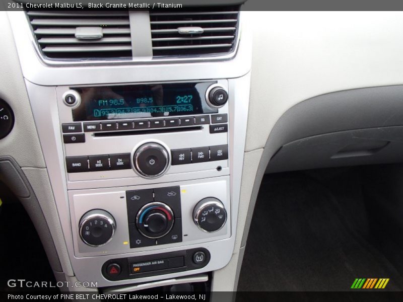 Black Granite Metallic / Titanium 2011 Chevrolet Malibu LS