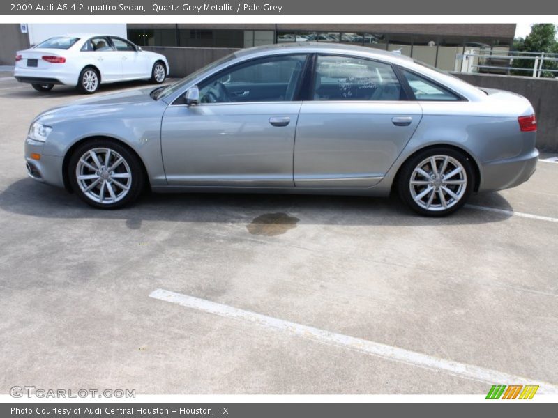 Quartz Grey Metallic / Pale Grey 2009 Audi A6 4.2 quattro Sedan