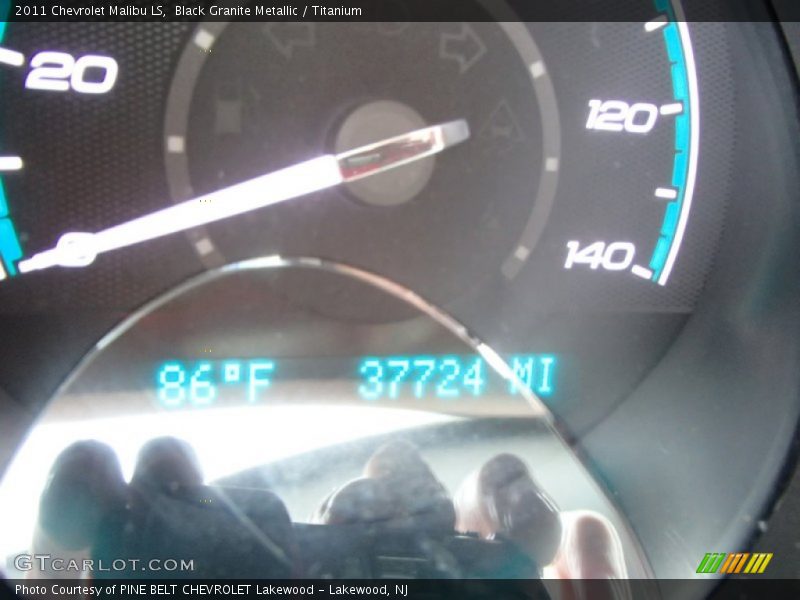 Black Granite Metallic / Titanium 2011 Chevrolet Malibu LS