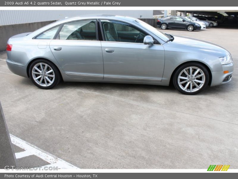 Quartz Grey Metallic / Pale Grey 2009 Audi A6 4.2 quattro Sedan