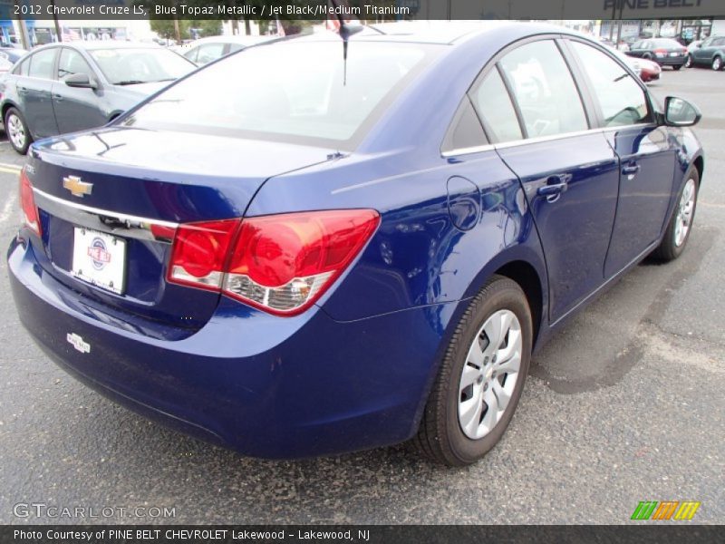 Blue Topaz Metallic / Jet Black/Medium Titanium 2012 Chevrolet Cruze LS