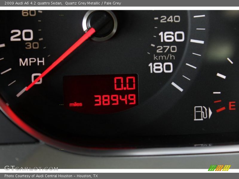 Quartz Grey Metallic / Pale Grey 2009 Audi A6 4.2 quattro Sedan