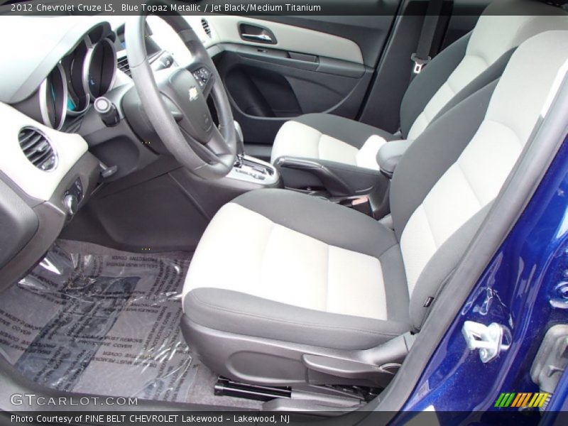 Blue Topaz Metallic / Jet Black/Medium Titanium 2012 Chevrolet Cruze LS