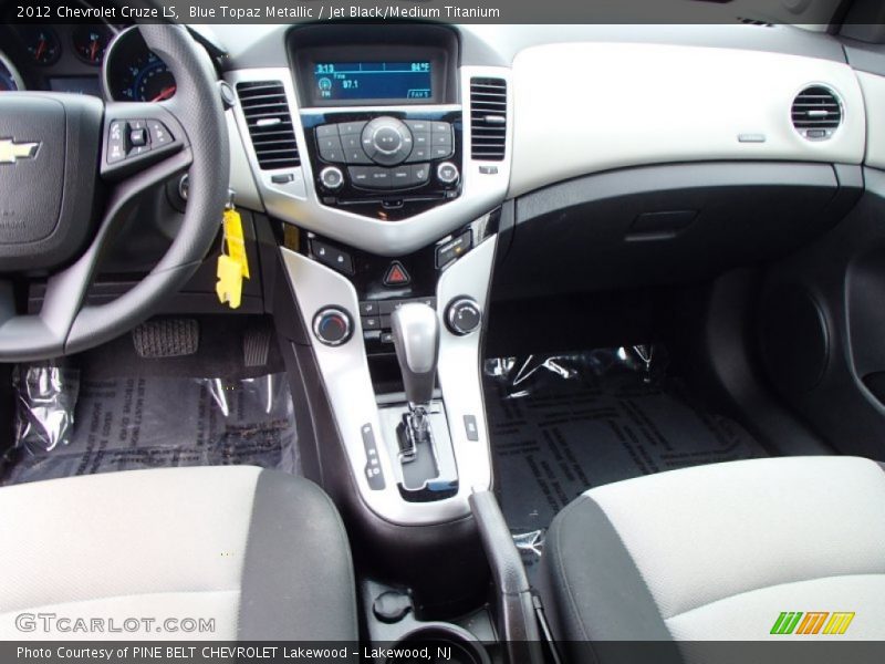 Blue Topaz Metallic / Jet Black/Medium Titanium 2012 Chevrolet Cruze LS