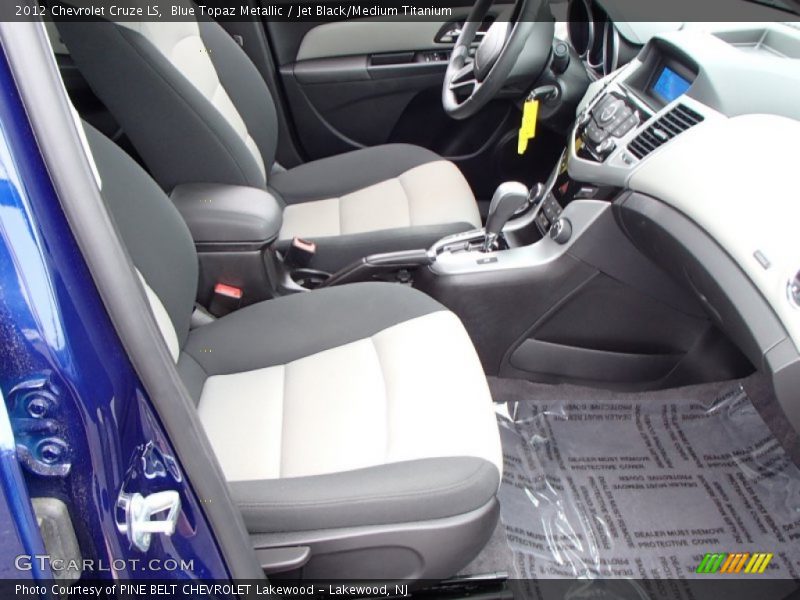 Blue Topaz Metallic / Jet Black/Medium Titanium 2012 Chevrolet Cruze LS